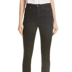 Equipment Womens Stretch High Rise Skinny Leg Denim Jeans Rinse Black Size 26